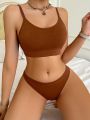 French Seamless Women'S Underwear Set