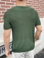 Manfinity EMRG Men'S Short Sleeve Knit Top With Front Pocket