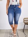 SHEIN LUNE Plus Size High Waisted Skinny Jeans