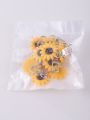 12pcs Sunflower Shaped Keychain, Bag Pendant