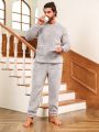 Men Dual Pocket Flannel PJ Set