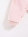 SHEIN Baby Girl 3D Ear Design Hooded Jacket & Pants