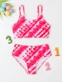 Little Girls' Random Printed Swimsuit Set