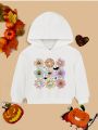 Baby Girl Floral Print Hoodie