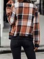 Plaid Zip Up Bomber Jacket