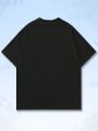 Teenage Boys' Pattern Printed Round Neck T-Shirt