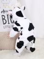 SHEIN Baby Girl Cow Pattern 3D Ear Design Jumpsuit