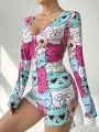 Women'S Cartoon Animal Printed Pajamas