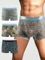 Men's Geometric Printed Boxer Briefs (3 Pack)