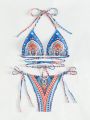 SHEIN Swim Vcay Women's Printed Swimsuit Set