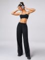 GLOWMODE Everyday Terry Line Up Wide Leg Pocket Pants Daily Lounge