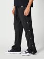 SUMWON Flare Fit Jogger With Side Snaps