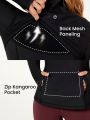 GLOWMODE AirPlush Zip Pocket Hoodie Top