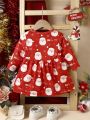 Baby Girl Christmas Print Dress