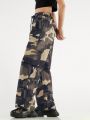 Forever 21 Ladies Camouflage Workwear Style Pants With Pockets For Streetwear Casual Look