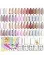 SAVILAND 33PCS Gel Nail Polish Set – 30 Colors Soak-off Gel Polish Set with Base & Glossy Matte Top Gel French Fall Winter Manicure Nail Art Starter Set for Salon Home & Gifts