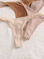 7pack Ribbed Knit No Show Panty Set