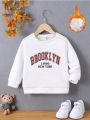 Toddler Boys' Letter Print Pullover Sweatshirt