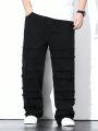 Men Plus Raw Trim Straight Leg Jeans