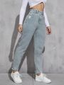 High Waist Mom Fit Jeans