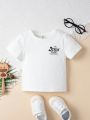 SHEIN Baby Slogan Graphic Tee