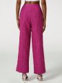 Shante S Flap Detail Tweed Suit Pants