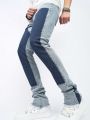 Men's Color Block Slim Fit Denim Jeans