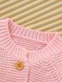 Baby Girls' Cardigan With Drop Shoulder