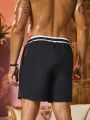 Men's Drawstring Waist Swimwear