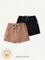 Cozy Cub Boys' Solid Color Side Pocket Casual Shorts