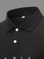 Extended Sizes Men's Solid Color Polo Shirt