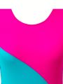 SHEIN Swim SPRTY Women's Color-block Back Cross Strap One-piece Swimsuit