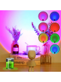 1pc Sunset Light Projector, Astronaut Themed Touch Activated Sunset Light - Rgb7 Color Touch Switch, Usb Rechargeable Floor Lamp, Suitable For Room And Bedroom Decoration, Christmas Decoration Activated Sunset Light Projector