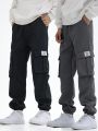 Teenage Boys' Cargo Pants With Patch Design