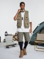 ROMWE Street Life Men's Front Pocket Vest