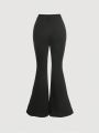 SHEIN MOD Flared Pants With Lace Detailing