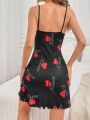 Lip And Letter Print Cami Nightdress