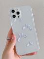 Butterfly Painted Clear Phone Case