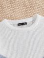 Manfinity Men Color Block Ribbed Knit Sweater