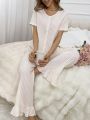 Women'S Solid Color Pajama Set