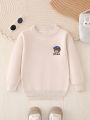New Autumn And Winter Cartoon Bear Embroidered Sweater For Boys