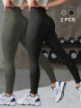 High Waist Sports Leggings With Phone Pocket