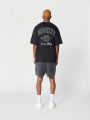 SUMWON Oversized Fit Tee With Front And Back Print