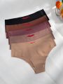 5pack Heart Print No Show Panty