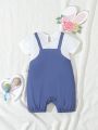 Summer Comfortable Cute Rabbit Printed Romper For Baby Girls