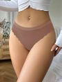 Women's Seamless Solid Thong Panties