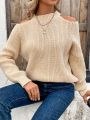 Women's Off-shoulder Pullover Sweater