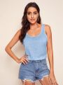 SHEIN Essnce Solid Tank Top