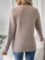 SHEIN Essnce Women's Oversized Drop Shoulder Sweater