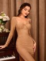 Sweetheart Neck Ruched Mermaid Hem Bustier Bridesmaid Dress